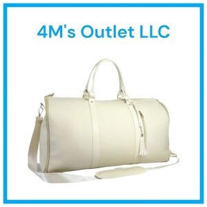 Elegant White Duffel Bag